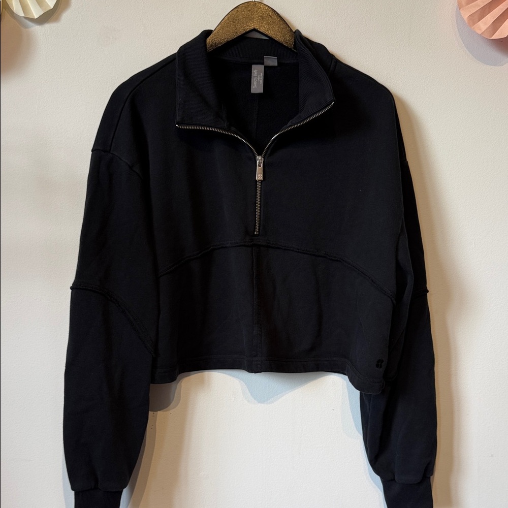 Sweaty Betty revive half zip crop sweatshirt size XL